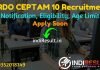 DRDO CEPTAM 10 Recruitment 2022 -Apply DRDO CEPTAM 10 DRTC Vacancy Notification for 1901 Senior Technical Assistant & Technician Posts. Salary 1,12,400/- pm
